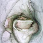 Caladium Blanket(C25) 1974, Graphite Watercolor On Paper, 30 x 22 in (SOLD)