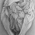 My Heart Has Many Chambers(F01) 1977, Graphite On Paper, 30 x 22 in(Collection Of Margaret Richardson)