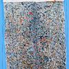 Evening Song: Homage To Daniel
2009, Acrylic, Natural Dyes (regional bleu pastel, woad & walnut) On Antique Line sheet, 10 x 7 ft